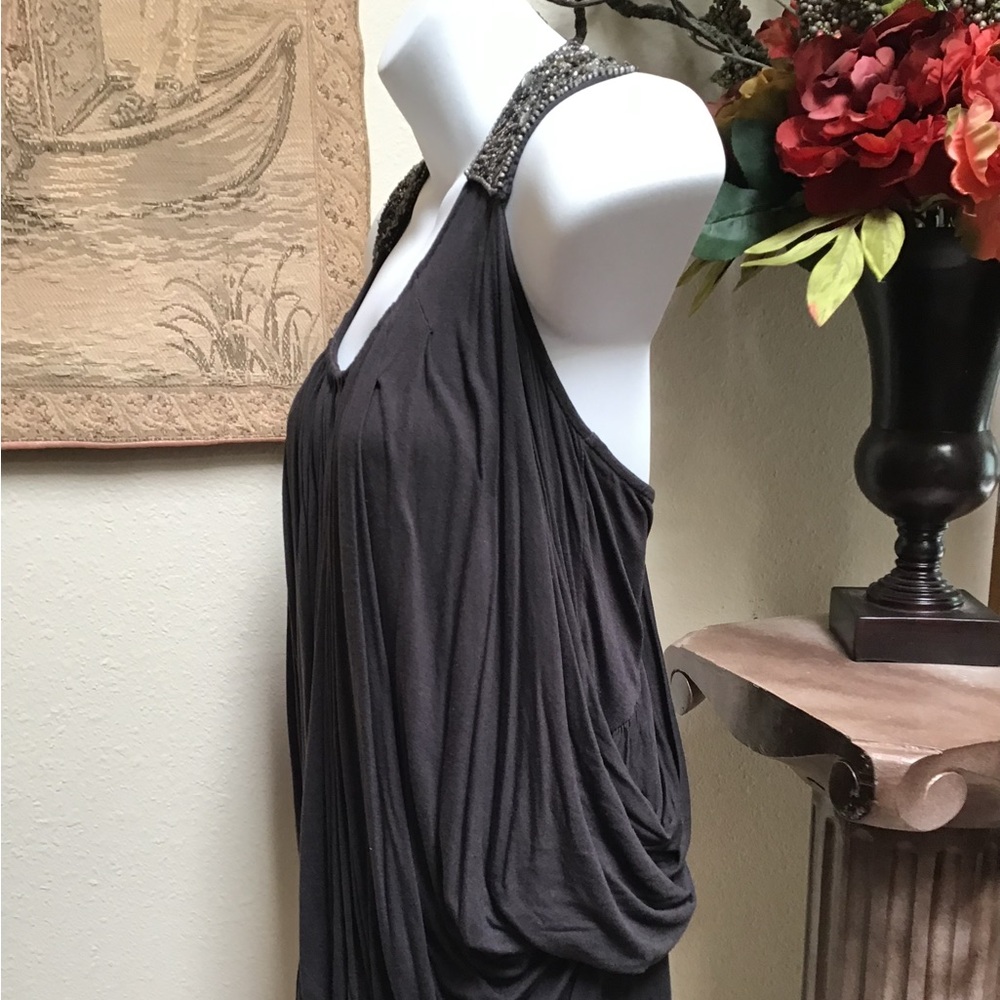 Top by ALL SAINTS SPITAlfelds, 12, Low neckline, sleeveless, decorative neckline